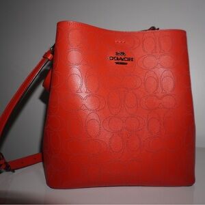 Red coach purse